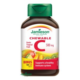 Jamieson Vitamín C 500mg tropické ovocie 120tbl