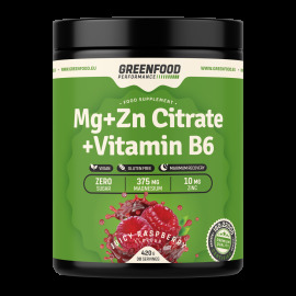 Greenfood Mg + ZN Citrate + Vitamin B6 420g