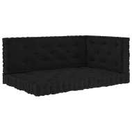 vidaXL Podlahové podložky na paletový nábytok 3 ks čierne bavlna - cena, srovnání