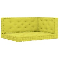 vidaXL Podlahové podložky na paletový nábytok 3 ks jablkovo-zelené bavlna - cena, srovnání