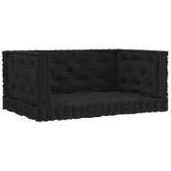 vidaXL Podlahové podložky na paletový nábytok 4 ks čierne bavlna - cena, srovnání