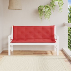 vidaXL Podložka na záhradnú lavičku, červená 150 cm, oxfordská látka