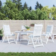 vidaXL Podložky na záhradné stoličky, vysoké operadlo 4 ks 120x50x7 cm - cena, srovnání