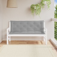 vidaXL Podložka na záhradnú lavičku, sivá 150 cm, oxfordská látka - cena, srovnání
