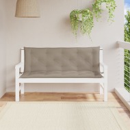 vidaXL Podložka na záhradnú lavičku, sivohnedá 150 cm, oxfordská látka - cena, srovnání