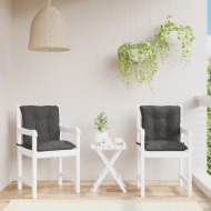 vidaXL Podložky na záhradné stoličky, nízke operadlo 2 ks 100x50x7 cm - cena, srovnání