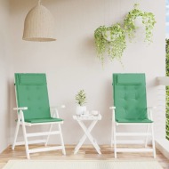 vidaXL Podušky na stoličky s vysokým operadlom 2 ks zelené látka - cena, srovnání