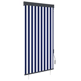 vidaXL Petromila Vonkajšia zatemňovacia roleta 100x250 cm modrá a biela