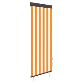 vidaXL Vonkajšia zatemňovacia roleta 60x250 cm biela a oranžová