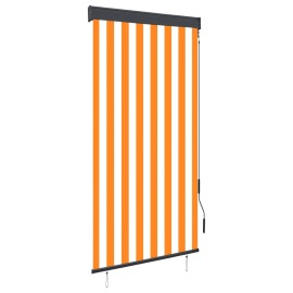 vidaXL Vonkajšia zatemňovacia roleta 80x250 cm biela a oranžová