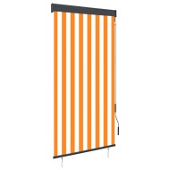 vidaXL Vonkajšia zatemňovacia roleta 80x250 cm biela a oranžová - cena, srovnání