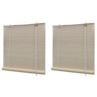 vidaXL Petromila Prírodné bambusové rolety 2 ks 120x160 cm - cena, srovnání