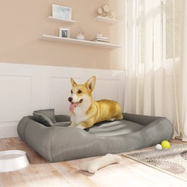 vidaXL Pelech pre psa s vankúšmi sivý 115x100x20 cm oxfordská látka