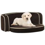 vidaXL Skladací gauč pre psa hnedý 73x67x26 cm plyš umývateľný vankúš - cena, srovnání