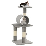 vidaXL Škrabadlo pre mačky so sisalovými stĺpikmi 65 cm sivé - cena, srovnání
