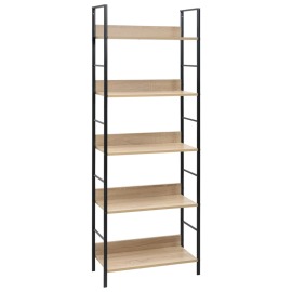 vidaXL Regál 5 políc dub 60x27,6x158,5 cm odvodený drevený výrobok