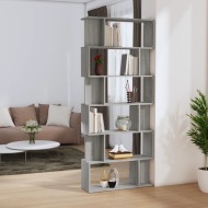 vidaXL Regál / Room Divider Grey Sonoma 80x24x192 cm odvodený výrobok z dreva - cena, srovnání