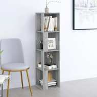 vidaXL Rohový regál Grey Sonoma 33x33x132 cm odvodený výrobok z dreva - cena, srovnání