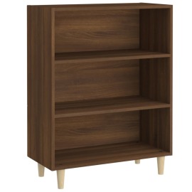 vidaXL Príborník Brown Oak-look 69,5x32,5x90 cm odvodený výrobok z dreva