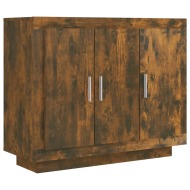 vidaXL Príborník Smoked Oak 92x35x75 cm Inžinierske drevo - cena, srovnání