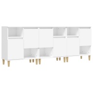 vidaXL Príborníky 3 ks. Biele 60x35x70 cm odvodený drevený výrobok - cena, srovnání