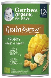 Gerber Organic chrumky s mangom a banánom 35g