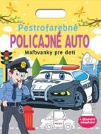 Pestrofarebné policajné auto - Maľovanky pre deti - cena, srovnání