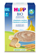 Hipp BIO Kaša mliečna na dobrú noc s banánom a suchármi 250g - cena, srovnání