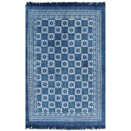 vidaXL Kilim koberec modrý 160x230 cm bavlnený vzorovaný - cena, srovnání
