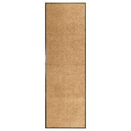 vidaXL Rohožka, prateľná, krémová 60x180 cm