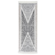 vidaXL Koberec čierny a sivý 100x300 cm bavlna - cena, srovnání