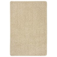 vidaXL Chlpatý koberec krémový 140x200 cm protišmykový - cena, srovnání