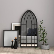 vidaXL Zrkadlo čierne 100x45 cm železo interiérové - cena, srovnání