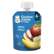 Gerber Natural kapsička banán a jablko 90g - cena, srovnání