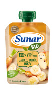 Hero Sunar BIO ovocná kapsička jablko, banán, mrkva 100g - cena, srovnání