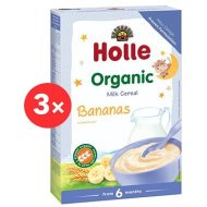 Holle Kaša mliečna Bio banánová 3x250g - cena, srovnání