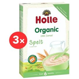 Holle Kaša mliečna Bio špaldová 3x250g