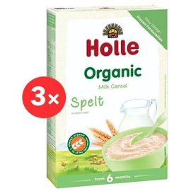 Holle Kaša mliečna Bio špaldová 3x250g