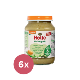 Holle Bio Zemiaky, hrášok a cuketa 6x190g