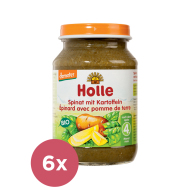 Holle Bio Špenát so zemiakmi 6x190g - cena, srovnání
