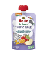 Holle Tropic Tiger Bio ovocné pyré jablko, mango a maracuja 100g - cena, srovnání