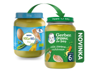 Gerber Organic detský príkrm hrášok so zemiakmi a kuracím mäsom 190g - cena, srovnání