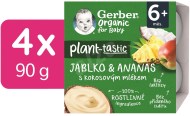 Gerber Organic 100% Dezert rastlinný jablko a ananás s kokosovým mliekom 4x90g - cena, srovnání