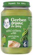 Gerber Organic detský príkrm brokolica s hráškom a morčacím mäsom 190g - cena, srovnání