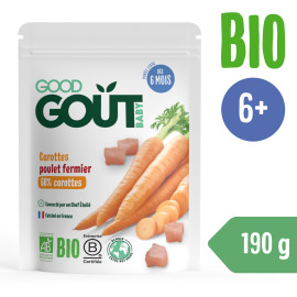 Good Gout BIO Mrkva s farmárskym kuriatkom 190g