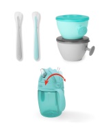 SkipHop Set jedálenský s hrnčekom 5 ks Easy-Feed - cena, srovnání