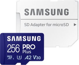 Samsung Micro SDXC PRO Plus + SD adaptér 256GB
