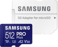 Samsung Micro SDXC PRO Plus + SD adaptér 512GB - cena, srovnání