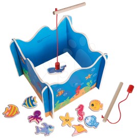 Eichhorn Drevená hra na rybárov Fishing Game 16 dielov