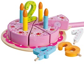 Eichhorn Drevená narodeninová torta na podnose Cake